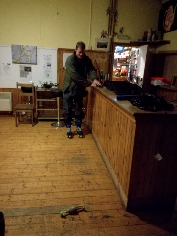 Roller skating in the Hall